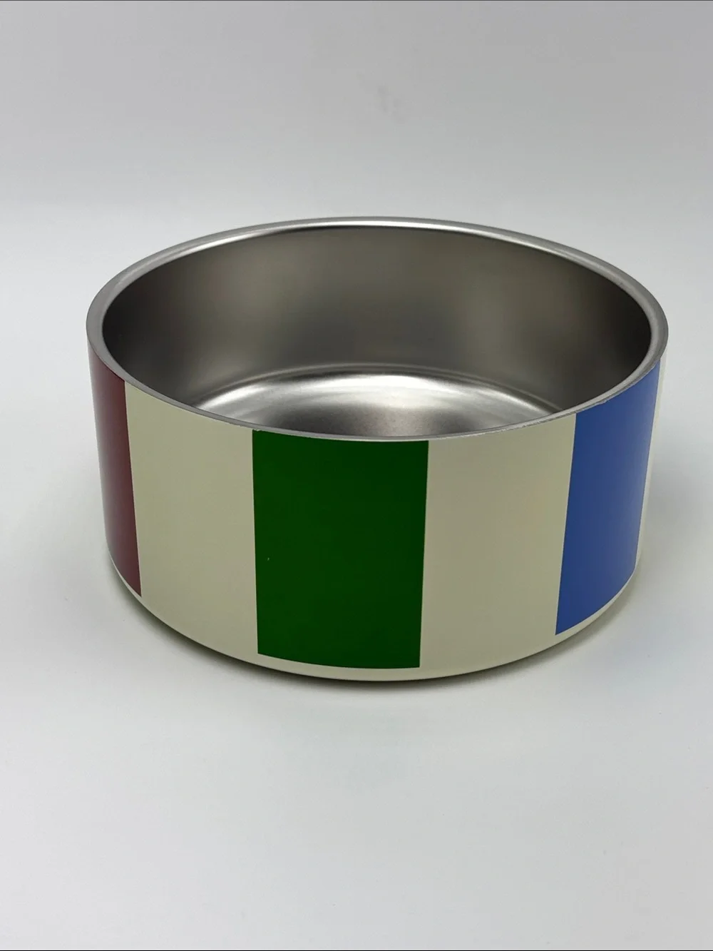 Kate Spade Adventure Stripe 32oz Stainless Steel Pet Bowl NEW‎